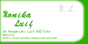 monika luif business card